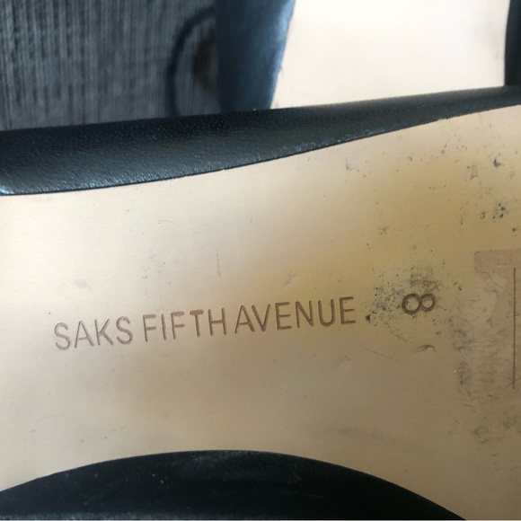 Stunning, used condition Saks 5th Ave ballet flats. - Picture 3 of 4